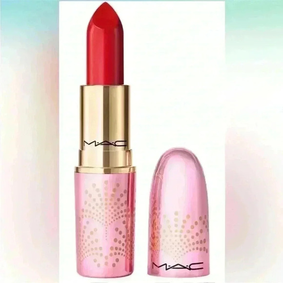 MAC Lustreglass Sheer Shine Lipstick - Put A Bow On It NIB - Picture 2 of 7